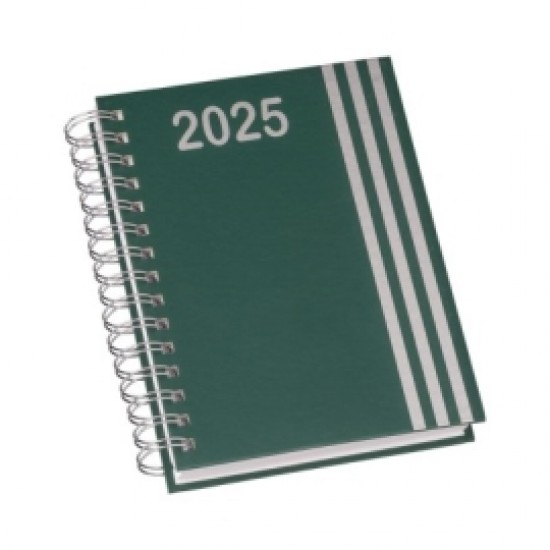 AGENDA DIÁRIA 2025 WIRE-O PREMIUM FAIXA PERSONALIZADA