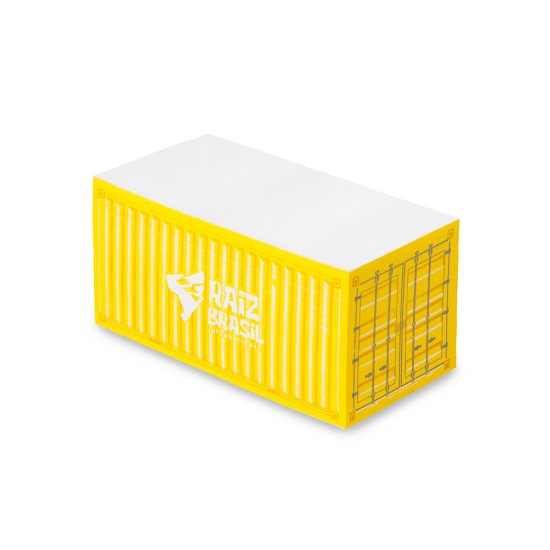 Bloco de Anotação Container Pequeno 10x5x5cm Personalizado