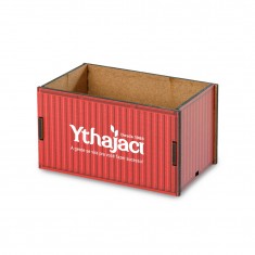 Caixa Container de MDF sem Tampa 12x6,5x6,5cm Personalizada