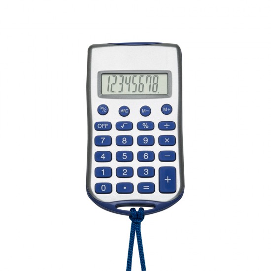 Calculadora Plástica com Cordão Personalizada 01648