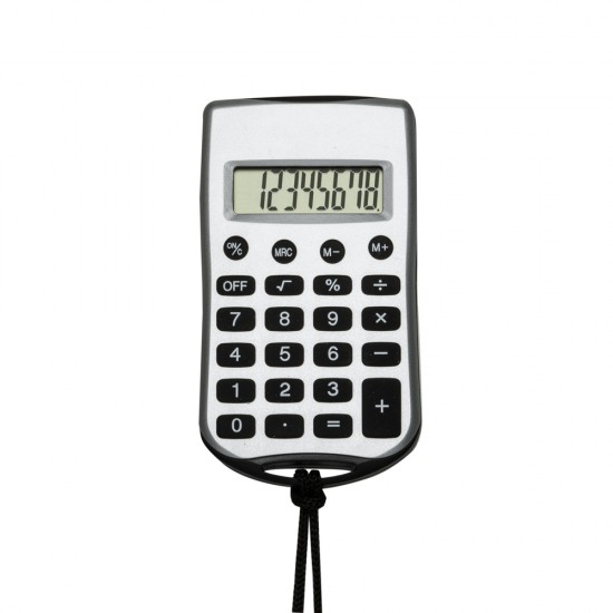 Calculadora Plástica com Cordão Personalizada 01648