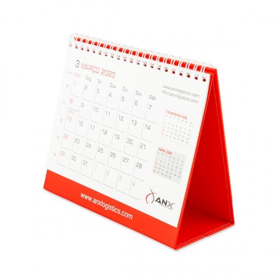 CALENDÁRIO DE MESA 13X18CM (7 FOLHAS) PERSONALIZADO