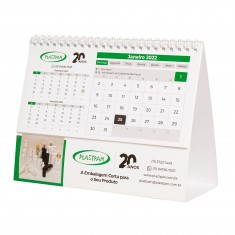 Calendário de Mesa 20x15cm (6 folhas) Personalizado