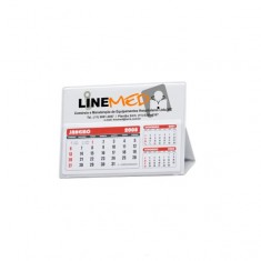 Calendário de Mesa de PVC Pequeno Personalizado