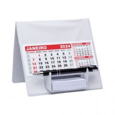 Calendário de Mesa PVC com Suporte Personalizado