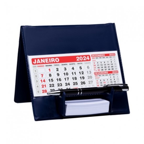 Calendário de Mesa PVC com Suporte Personalizado