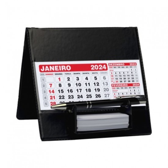 Calendário de Mesa PVC com Suporte Personalizado