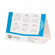 Calendário de Mesa Triângulo 10x15cm Personalizado