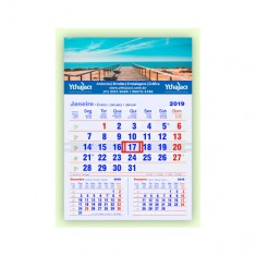 CALENDÁRIO DE PAREDE 30x45cm PERSONALIZADO