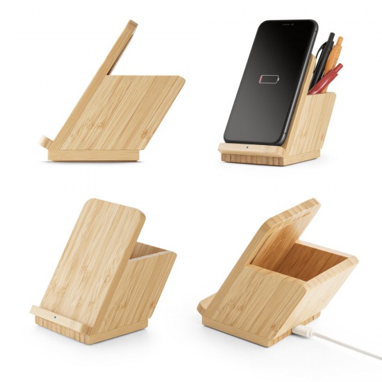 Carregador Wireless em Bambu Leavitt II Personalizado 57940