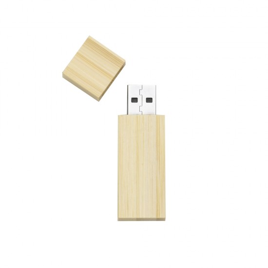 Conjunto Estojo e Pen Drive Bambu Personalizado 069-8GB/16GB/32GB