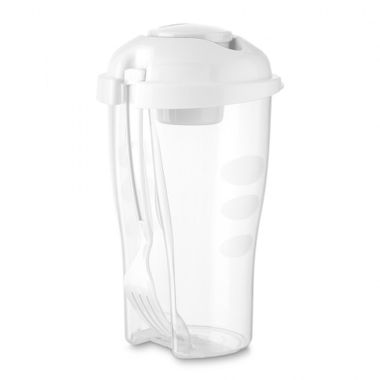 Copo Salada 850ml com Garfo e Suporte para Molho Personalizado 13719