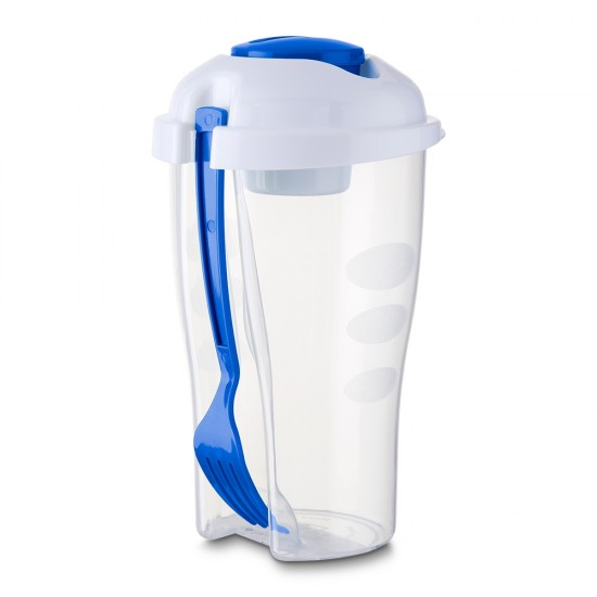 Copo Salada 850ml com Garfo e Suporte para Molho Personalizado 13719