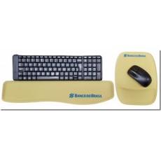 Kit Apoio de Teclado e Mouse Pad Ergonômico Personalizados