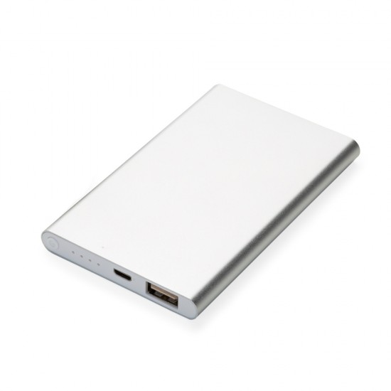 Power Bank Metal com Indicador Led Personalizado 02012