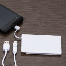 Power Bank Plástico Cartão com Indicador Led Personalizado 12984