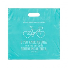 Sacola Plástica Alça Vazada Personalizada 40x44cm x 0,13 