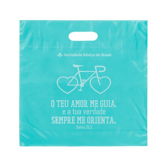 Sacola Plástica Alça Vazada Personalizada 40x44cm x 0,13 